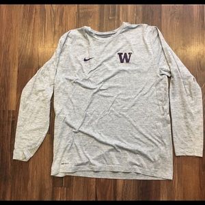 Nike men’s huskies long sleeve dri fit tee